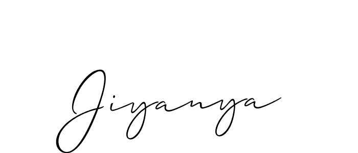 How to make Jiyanya name signature. Use Allison_Script style for creating short signs online. This is the latest handwritten sign. Jiyanya signature style 2 images and pictures png