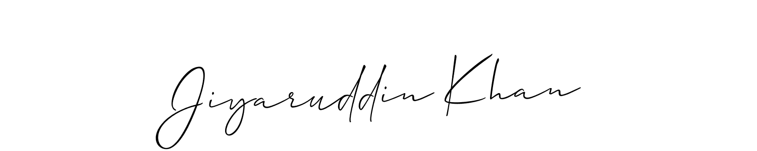 Also we have Jiyaruddin Khan name is the best signature style. Create professional handwritten signature collection using Allison_Script autograph style. Jiyaruddin Khan signature style 2 images and pictures png