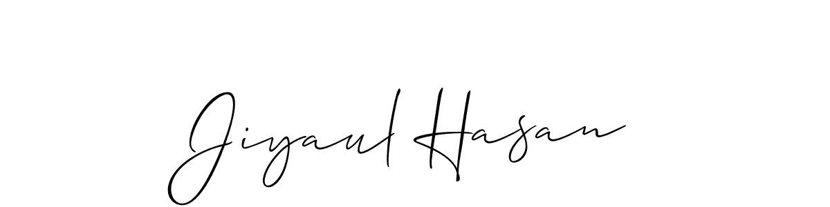 This is the best signature style for the Jiyaul Hasan name. Also you like these signature font (Allison_Script). Mix name signature. Jiyaul Hasan signature style 2 images and pictures png
