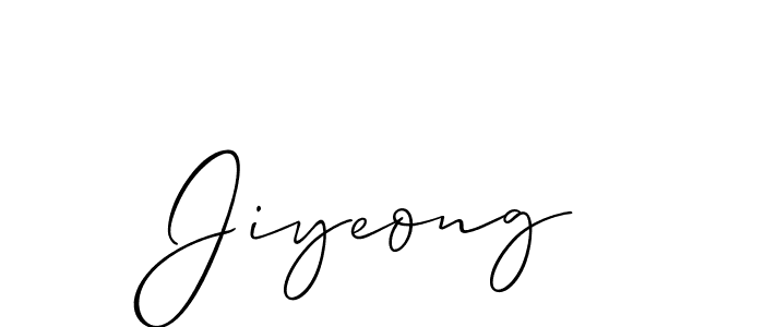 Jiyeong stylish signature style. Best Handwritten Sign (Allison_Script) for my name. Handwritten Signature Collection Ideas for my name Jiyeong. Jiyeong signature style 2 images and pictures png