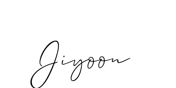 It looks lik you need a new signature style for name Jiyoon. Design unique handwritten (Allison_Script) signature with our free signature maker in just a few clicks. Jiyoon signature style 2 images and pictures png