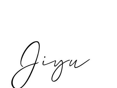 You should practise on your own different ways (Allison_Script) to write your name (Jiyu) in signature. don't let someone else do it for you. Jiyu signature style 2 images and pictures png