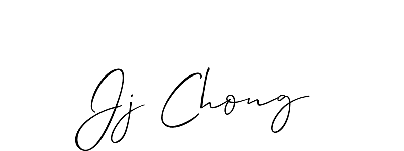 Best and Professional Signature Style for Jj Chong. Allison_Script Best Signature Style Collection. Jj Chong signature style 2 images and pictures png