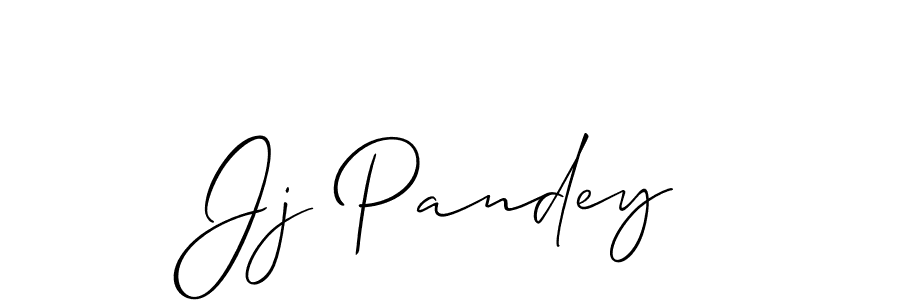 Also You can easily find your signature by using the search form. We will create Jj Pandey name handwritten signature images for you free of cost using Allison_Script sign style. Jj Pandey signature style 2 images and pictures png