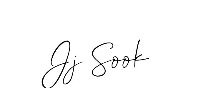 Use a signature maker to create a handwritten signature online. With this signature software, you can design (Allison_Script) your own signature for name Jj Sook. Jj Sook signature style 2 images and pictures png