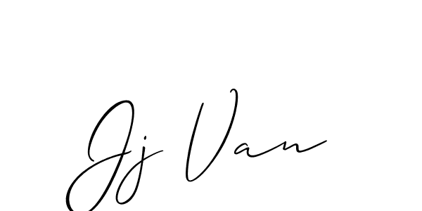 Best and Professional Signature Style for Jj Van. Allison_Script Best Signature Style Collection. Jj Van signature style 2 images and pictures png