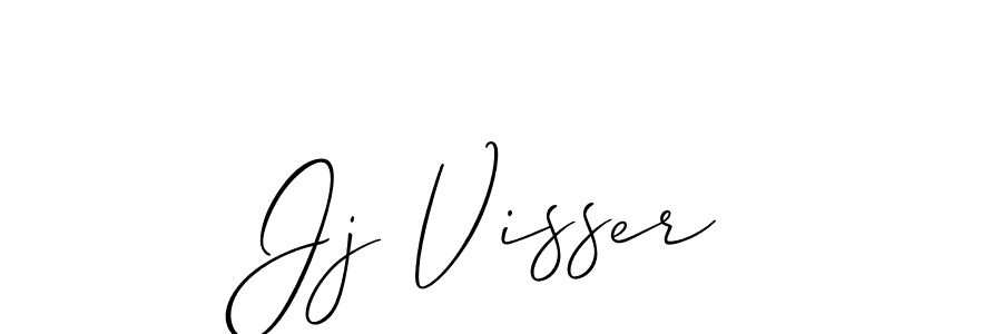 The best way (Allison_Script) to make a short signature is to pick only two or three words in your name. The name Jj Visser include a total of six letters. For converting this name. Jj Visser signature style 2 images and pictures png