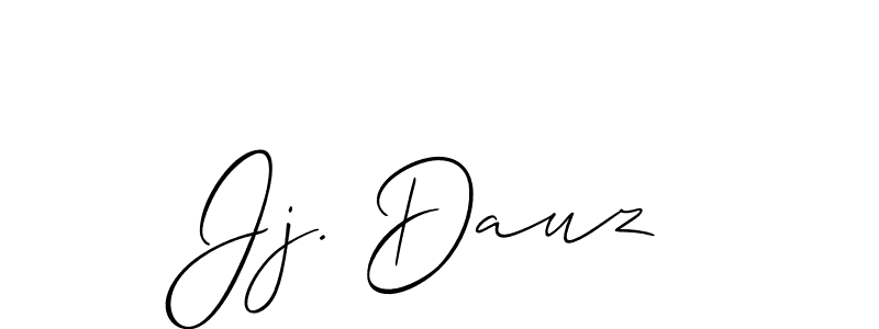 Create a beautiful signature design for name Jj. Dauz. With this signature (Allison_Script) fonts, you can make a handwritten signature for free. Jj. Dauz signature style 2 images and pictures png