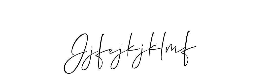 This is the best signature style for the Jjfejkjklmf name. Also you like these signature font (Allison_Script). Mix name signature. Jjfejkjklmf signature style 2 images and pictures png