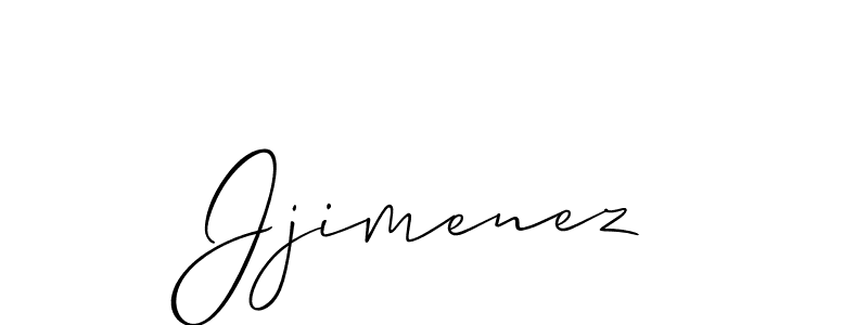 The best way (Allison_Script) to make a short signature is to pick only two or three words in your name. The name Jjimenez include a total of six letters. For converting this name. Jjimenez signature style 2 images and pictures png