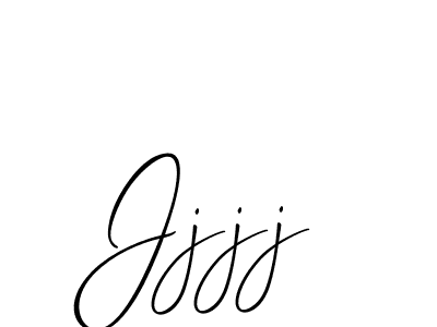 The best way (Allison_Script) to make a short signature is to pick only two or three words in your name. The name Jjjj include a total of six letters. For converting this name. Jjjj signature style 2 images and pictures png