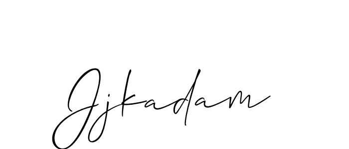 Also we have Jjkadam name is the best signature style. Create professional handwritten signature collection using Allison_Script autograph style. Jjkadam signature style 2 images and pictures png