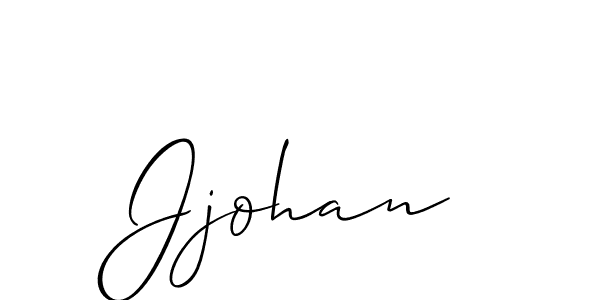 Use a signature maker to create a handwritten signature online. With this signature software, you can design (Allison_Script) your own signature for name Jjohan. Jjohan signature style 2 images and pictures png