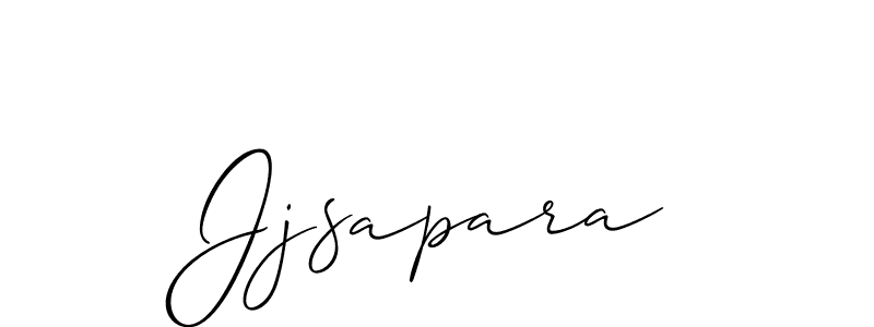 Once you've used our free online signature maker to create your best signature Allison_Script style, it's time to enjoy all of the benefits that Jjsapara name signing documents. Jjsapara signature style 2 images and pictures png