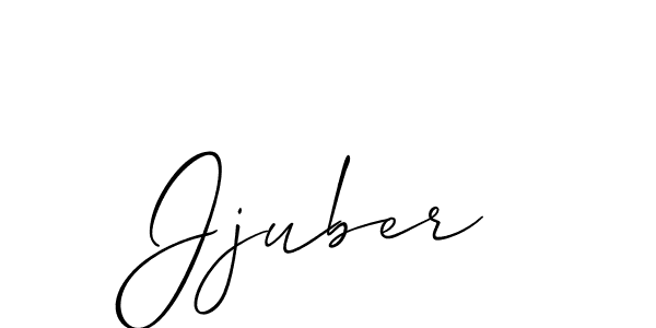 Make a beautiful signature design for name Jjuber. With this signature (Allison_Script) style, you can create a handwritten signature for free. Jjuber signature style 2 images and pictures png