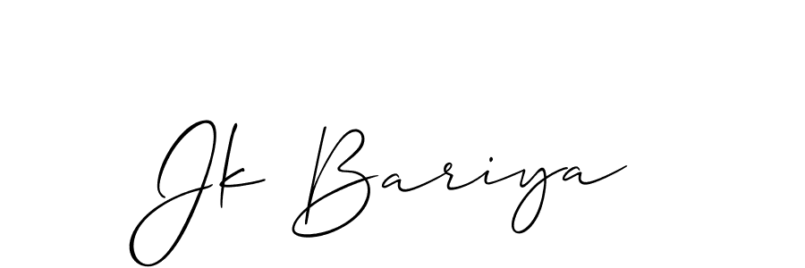 Once you've used our free online signature maker to create your best signature Allison_Script style, it's time to enjoy all of the benefits that Jk Bariya name signing documents. Jk Bariya signature style 2 images and pictures png