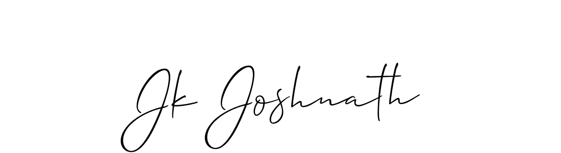 Allison_Script is a professional signature style that is perfect for those who want to add a touch of class to their signature. It is also a great choice for those who want to make their signature more unique. Get Jk Joshnath name to fancy signature for free. Jk Joshnath signature style 2 images and pictures png