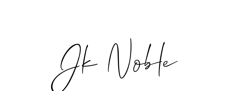 Also You can easily find your signature by using the search form. We will create Jk Noble name handwritten signature images for you free of cost using Allison_Script sign style. Jk Noble signature style 2 images and pictures png