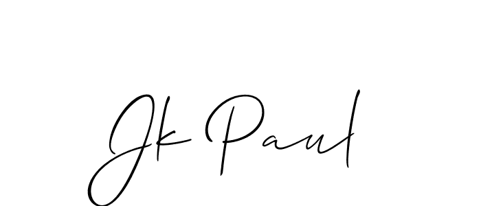 Make a short Jk Paul signature style. Manage your documents anywhere anytime using Allison_Script. Create and add eSignatures, submit forms, share and send files easily. Jk Paul signature style 2 images and pictures png