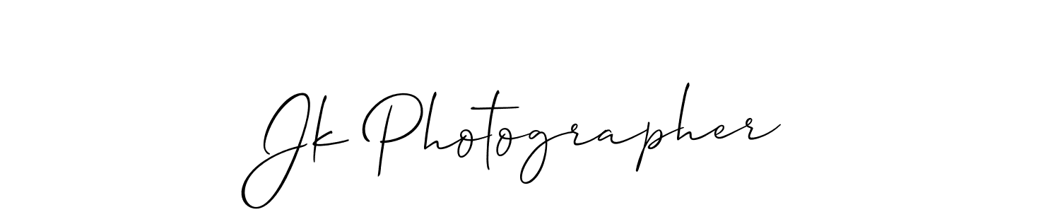 Also we have Jk Photographer name is the best signature style. Create professional handwritten signature collection using Allison_Script autograph style. Jk Photographer signature style 2 images and pictures png