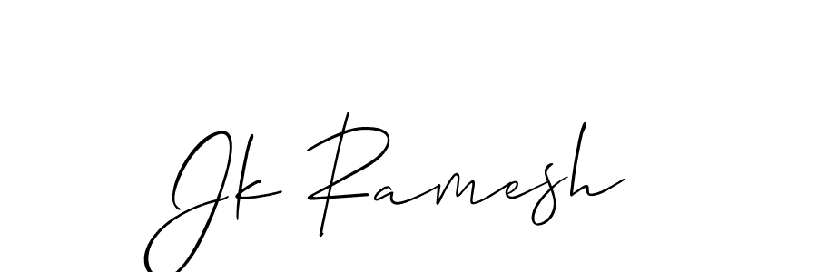 if you are searching for the best signature style for your name Jk Ramesh. so please give up your signature search. here we have designed multiple signature styles  using Allison_Script. Jk Ramesh signature style 2 images and pictures png