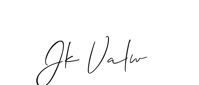 Also You can easily find your signature by using the search form. We will create Jk Valw name handwritten signature images for you free of cost using Allison_Script sign style. Jk Valw signature style 2 images and pictures png