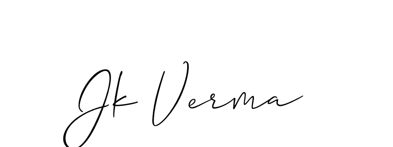 How to Draw Jk Verma signature style? Allison_Script is a latest design signature styles for name Jk Verma. Jk Verma signature style 2 images and pictures png
