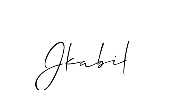 Also we have Jkabil name is the best signature style. Create professional handwritten signature collection using Allison_Script autograph style. Jkabil signature style 2 images and pictures png