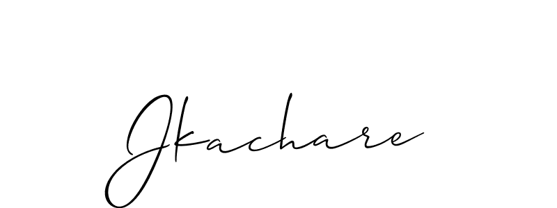 Also You can easily find your signature by using the search form. We will create Jkachare name handwritten signature images for you free of cost using Allison_Script sign style. Jkachare signature style 2 images and pictures png
