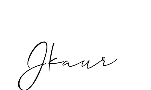 Create a beautiful signature design for name Jkaur. With this signature (Allison_Script) fonts, you can make a handwritten signature for free. Jkaur signature style 2 images and pictures png