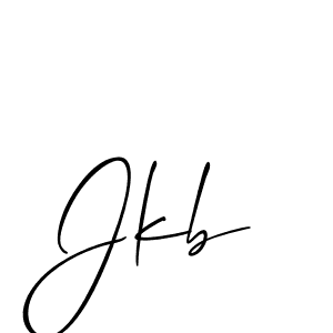 Create a beautiful signature design for name Jkb. With this signature (Allison_Script) fonts, you can make a handwritten signature for free. Jkb signature style 2 images and pictures png