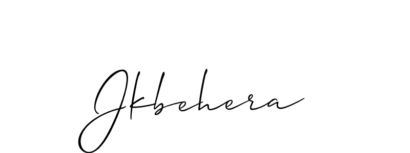 How to Draw Jkbehera signature style? Allison_Script is a latest design signature styles for name Jkbehera. Jkbehera signature style 2 images and pictures png