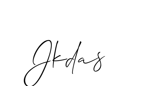 It looks lik you need a new signature style for name Jkdas. Design unique handwritten (Allison_Script) signature with our free signature maker in just a few clicks. Jkdas signature style 2 images and pictures png