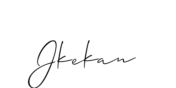 Also we have Jkekan name is the best signature style. Create professional handwritten signature collection using Allison_Script autograph style. Jkekan signature style 2 images and pictures png