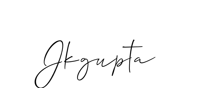 How to Draw Jkgupta signature style? Allison_Script is a latest design signature styles for name Jkgupta. Jkgupta signature style 2 images and pictures png