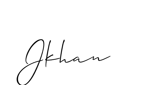 Also You can easily find your signature by using the search form. We will create Jkhan name handwritten signature images for you free of cost using Allison_Script sign style. Jkhan signature style 2 images and pictures png