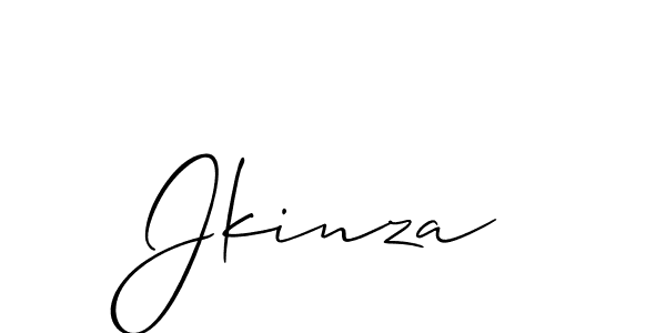 How to Draw Jkinza signature style? Allison_Script is a latest design signature styles for name Jkinza. Jkinza signature style 2 images and pictures png