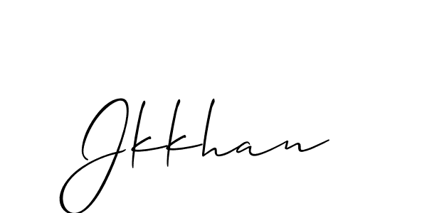 You should practise on your own different ways (Allison_Script) to write your name (Jkkhan) in signature. don't let someone else do it for you. Jkkhan signature style 2 images and pictures png