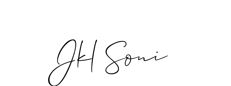 You can use this online signature creator to create a handwritten signature for the name Jkl Soni. This is the best online autograph maker. Jkl Soni signature style 2 images and pictures png