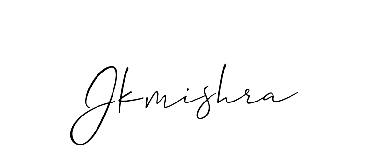 if you are searching for the best signature style for your name Jkmishra. so please give up your signature search. here we have designed multiple signature styles  using Allison_Script. Jkmishra signature style 2 images and pictures png