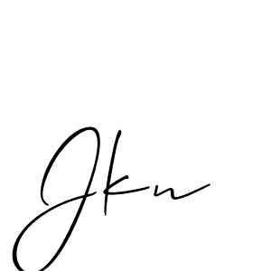 How to make Jkn name signature. Use Allison_Script style for creating short signs online. This is the latest handwritten sign. Jkn signature style 2 images and pictures png