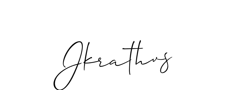 Make a beautiful signature design for name Jkrathvs. With this signature (Allison_Script) style, you can create a handwritten signature for free. Jkrathvs signature style 2 images and pictures png