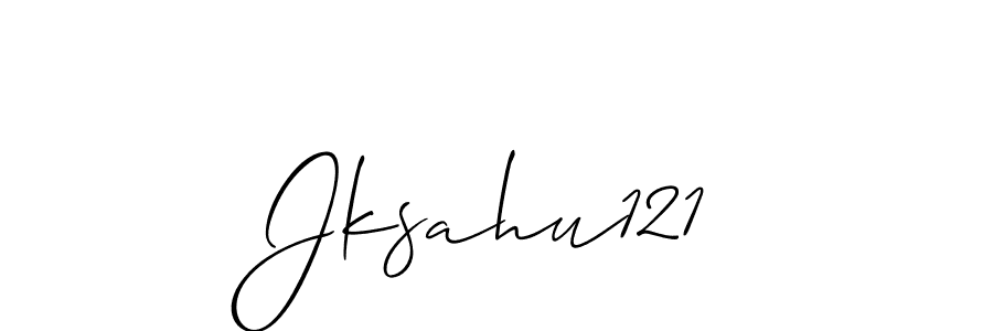 Create a beautiful signature design for name Jksahu121. With this signature (Allison_Script) fonts, you can make a handwritten signature for free. Jksahu121 signature style 2 images and pictures png