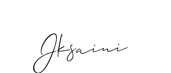 Also You can easily find your signature by using the search form. We will create Jksaini name handwritten signature images for you free of cost using Allison_Script sign style. Jksaini signature style 2 images and pictures png
