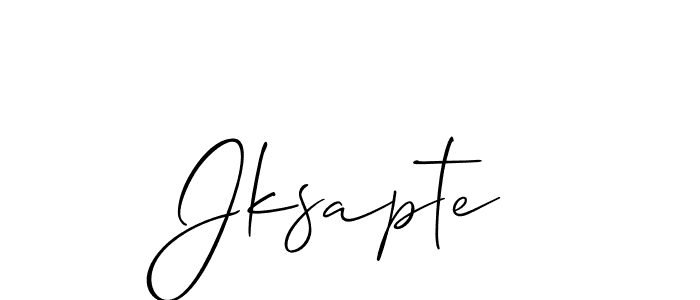 Jksapte stylish signature style. Best Handwritten Sign (Allison_Script) for my name. Handwritten Signature Collection Ideas for my name Jksapte. Jksapte signature style 2 images and pictures png