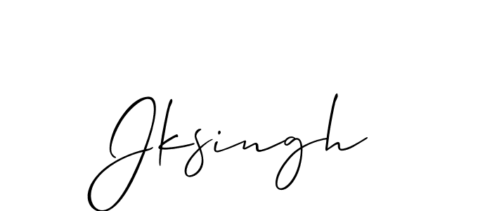 if you are searching for the best signature style for your name Jksingh. so please give up your signature search. here we have designed multiple signature styles  using Allison_Script. Jksingh signature style 2 images and pictures png