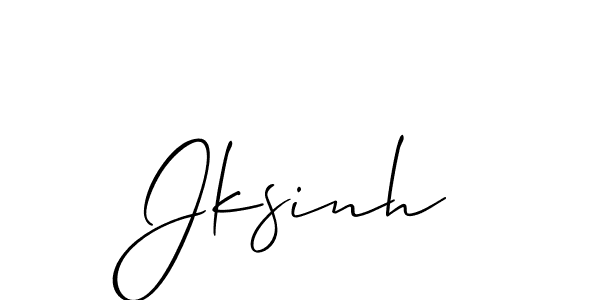 Jksinh stylish signature style. Best Handwritten Sign (Allison_Script) for my name. Handwritten Signature Collection Ideas for my name Jksinh. Jksinh signature style 2 images and pictures png