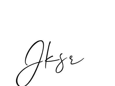 How to make Jksr signature? Allison_Script is a professional autograph style. Create handwritten signature for Jksr name. Jksr signature style 2 images and pictures png