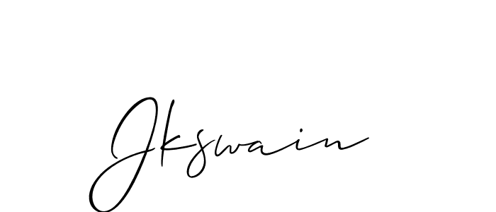 How to make Jkswain name signature. Use Allison_Script style for creating short signs online. This is the latest handwritten sign. Jkswain signature style 2 images and pictures png