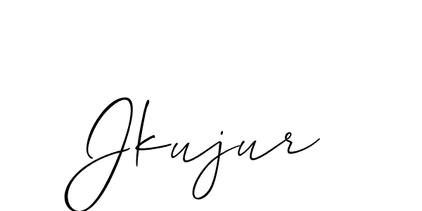 if you are searching for the best signature style for your name Jkujur. so please give up your signature search. here we have designed multiple signature styles  using Allison_Script. Jkujur signature style 2 images and pictures png
